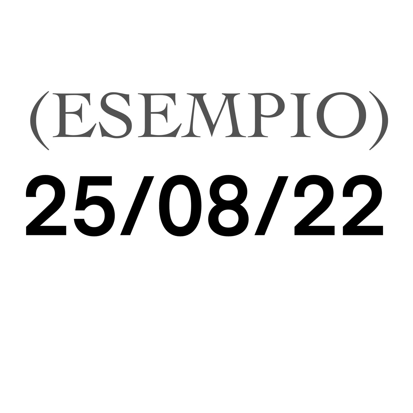 Polsino/manica personalizzato con data