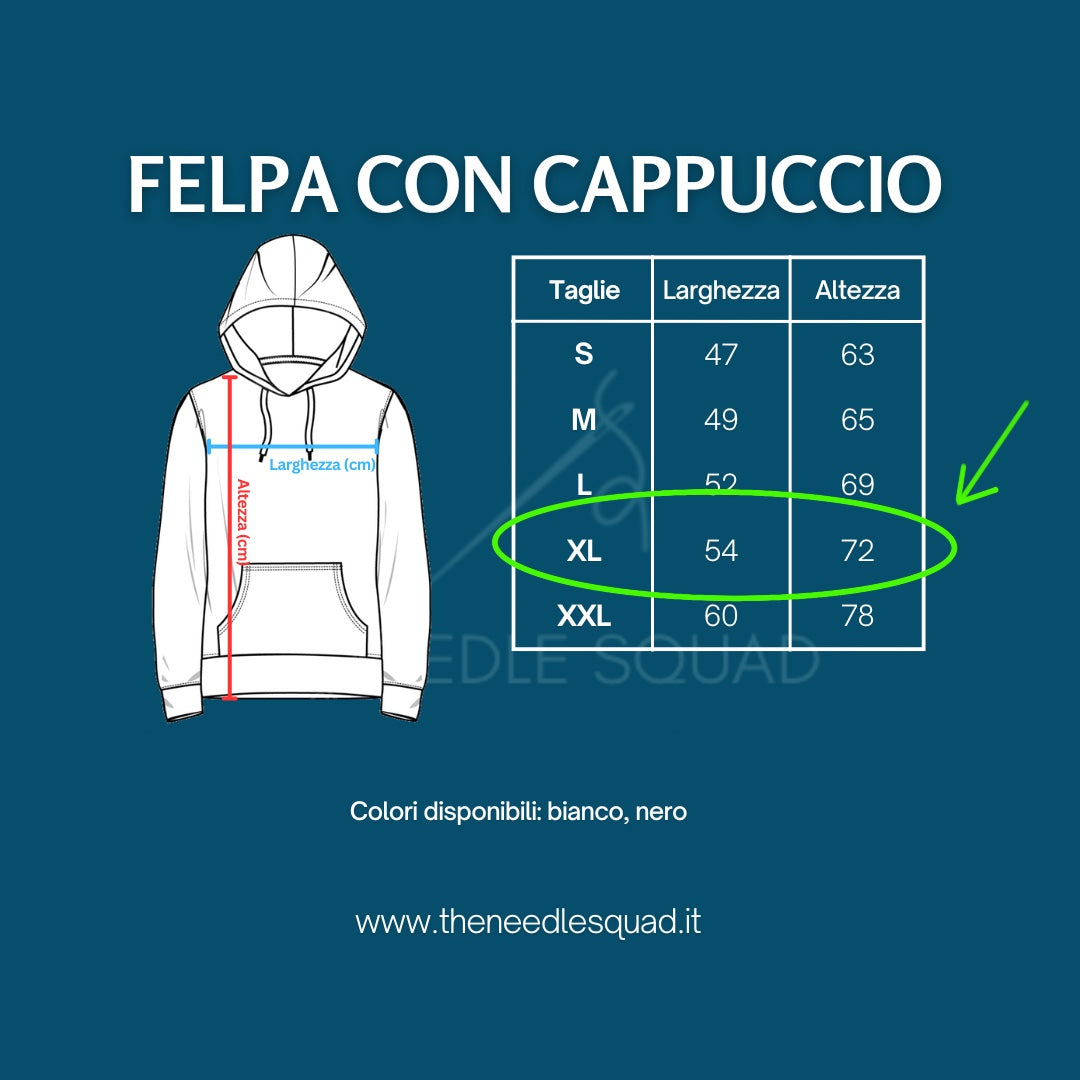 Felpa con cappuccio furia buia