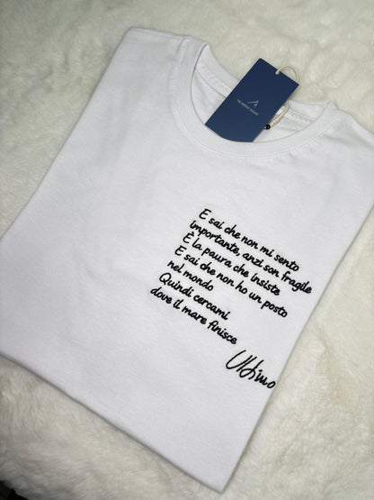 Ricamo di una frase