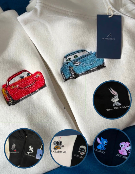Ricamo con personaggio + personalizzazione